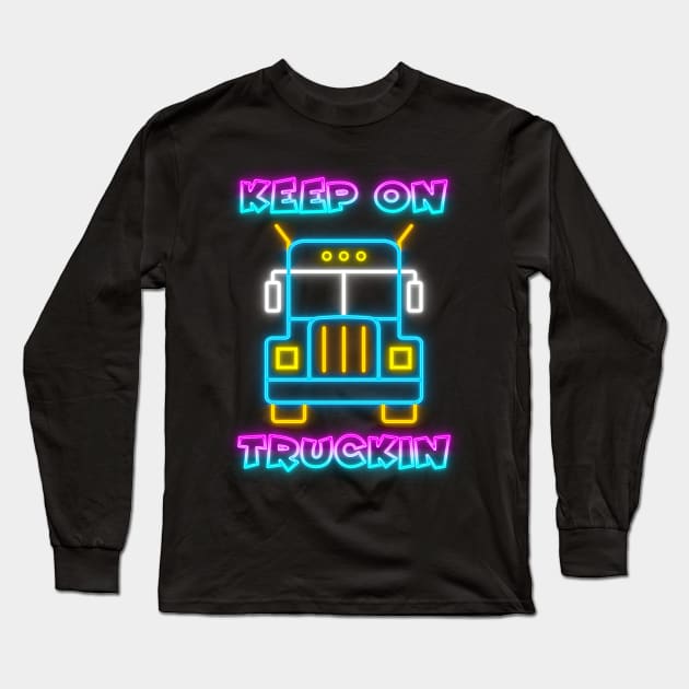 Truck Long Sleeve T-Shirt by The Design Deck